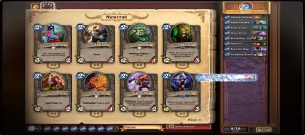 HearthStone Heroes of Warcraft 10 Deck Cards  thumbnail
