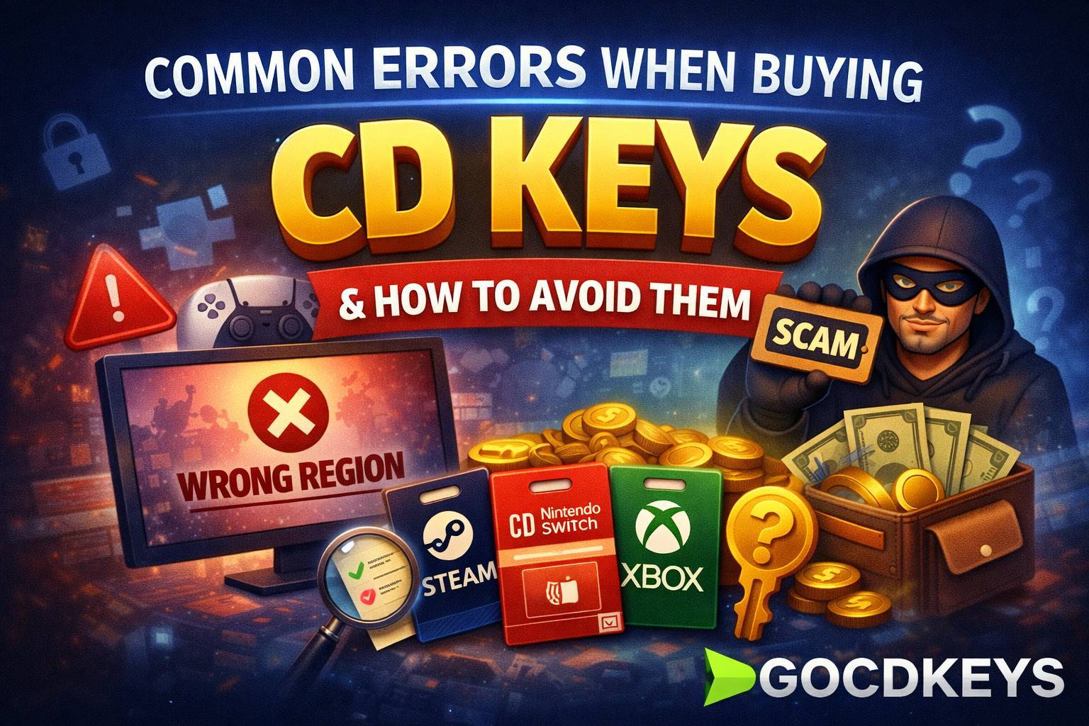 Erros comuns ao comprar CD Keys e como evitá-los