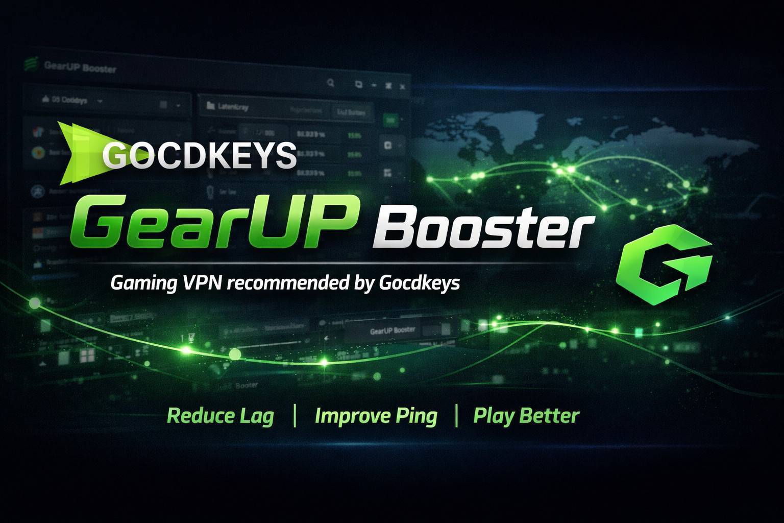 GearUP Booster: VPN gaming recomendada pela Gocdkeys