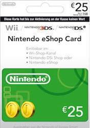 Nintendo eShop Card 25 EURO 