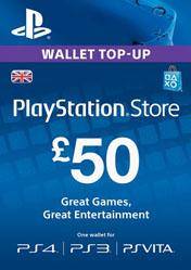 PlayStation Network Card 50 GBP UK 